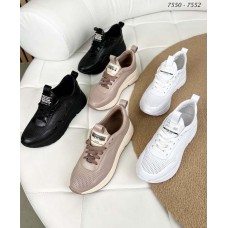 Женские кроссовки кожаные на лето 7550ТОПС