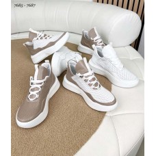 Кроссовки женские перфорация кожаные 7685ТОПС