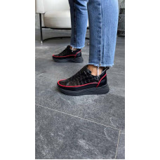 Кроссовки женские кожаные повседневные разные цвета 715КОР