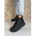Женские стильные ботинки низкие натуральные деми/зима Код 404КОР