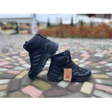 Ботинки мужские Adidas зимние черные 0514КФМ