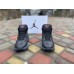 Ботинки мужские зимние Jordan натуральная кожа черные 0190НИМ