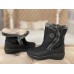 Дутики-ботинки женские зимние на меху черные 0421КФМ
