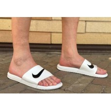 Шлепки Nike белые 0548КФМ