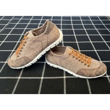 Мокасины мужские обувной лен бежевый 40 и 41 размер 0101ГРМ