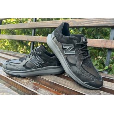 Мужские кроссовки New Balance кожаные 0014НБ