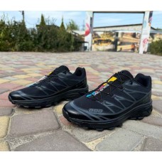 Мужские кроссовки Саломон осенние черные 0581УКМ