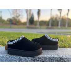 Угги натуральная замша автоледи черные 0386КФМ