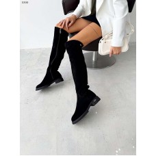 Ботфорты женские замшевые деми или зима 5300ТОПС