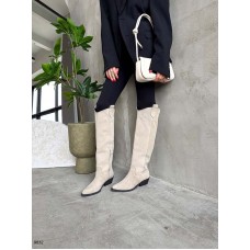 Казаки сапоги женские на каблуке натуральные осенние 9832ТОПС