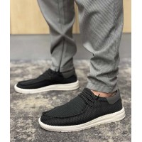 Мужские мокасины текстиль летние 0002ДЖМ