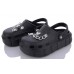 Женские кроксы черные 0596КФМ