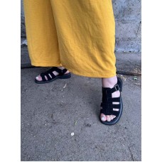 Сандалии женские натуральные бежевые и черные 36-42 размеры 0127БНМ