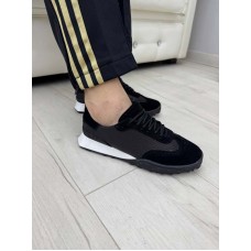 Женские кроссовки замшевые оливка и черные 34-41 размер 2788БНМ