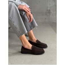 Женские туфли лоферы замша разные цвета 10182ТОПС