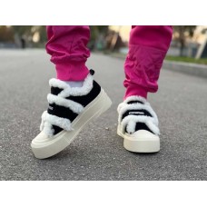 Кроссовки зимние женские замша Код 0636КФМ