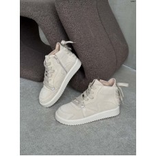 Женские демисезонные ботиночки замшевые без каблука TOPs10867