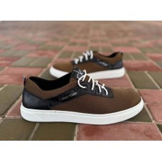 Мокасины мужские весна-лето черные, коричневые и хаки Код 0036БМ