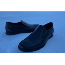 Мужские кожаные туфли черные 46-50 размеры 0646УКМ