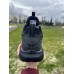 Мужские кроссовки сетка текстиль черные и серые 0616КФМ